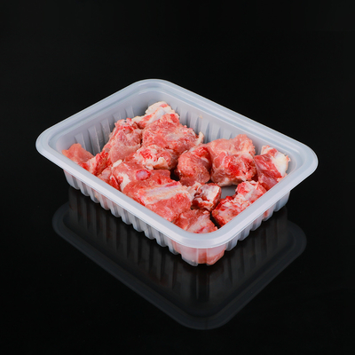 Microwave Freezer Safe PP Disposable Plastic Tray For Seafood Meat