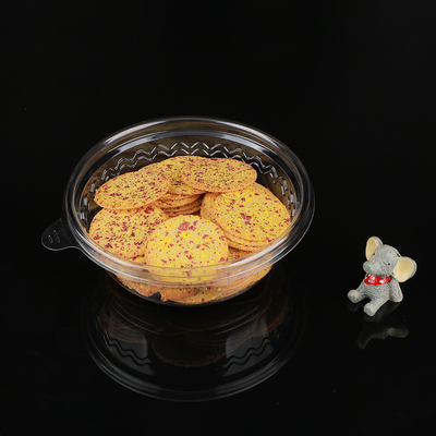 High Transparency Disposable PET Round Bowl Cake Packaging Container