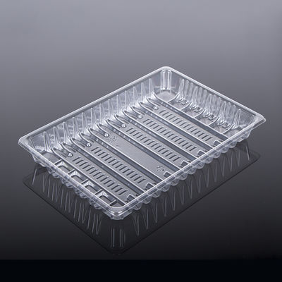 FDA Clear Rectangle 24*16.5*3cm Plastic PET Tray