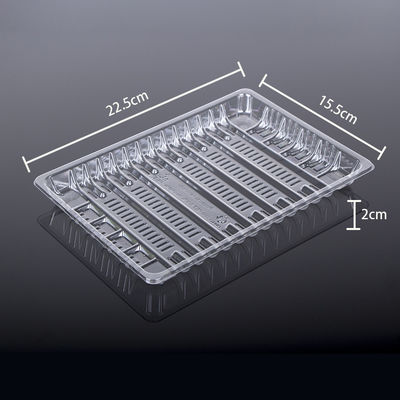 Food Grade PET 22.5*15.5*3cm Plastic Meat Tray