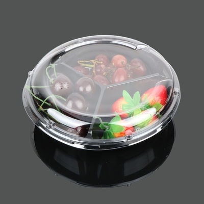Circular Fruit Container 55mm Plastic Food Tray Packaging