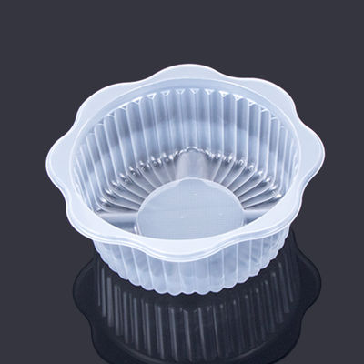 White φ7*3cm Mooncake Plastic Pastry Packaging