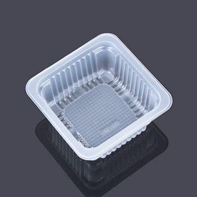 Square Disposable 7.5*7.5*3.2cm Plastic Pastry Packaging