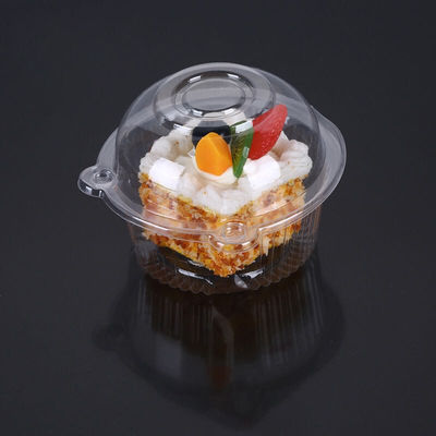 Large Size 90x90x28mm Disposable Plastic Cake Boxes