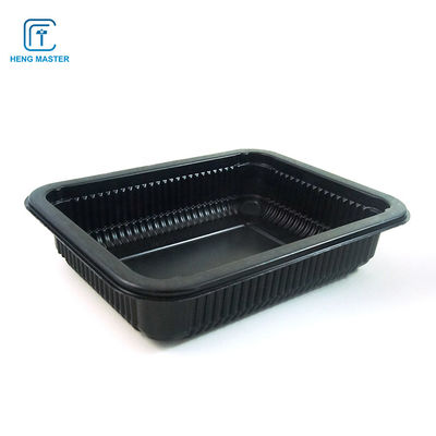Rectangle Black Disposable 18*16*4cm Frozen Food Tray