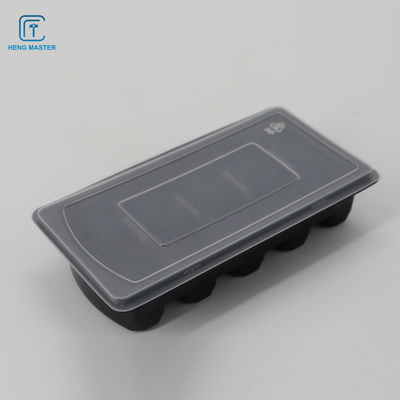 5 Compartments 23*10*4cm Frozen Food Tray Packaging