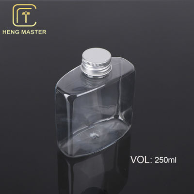 Recycled 250ml Food Grade PET Clear Plastic Bottles Empty