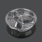 Round Covered 18.5*18.5*5.5cm Plastic Food Tray Packaging