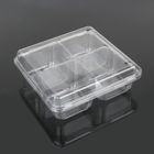 Supermarket 4 Compartment Blister Disposable Plastic Food Box
