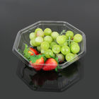 Clear Octagonal 19*19*5cm Disposable Fruit Tray