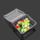 Rectangular 15.5*13.5*7.5cm Disposable Fruit Box With Lid