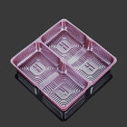 Purple Virgin Food Grade PP 15*15*4cm Plastic Pastry Tray