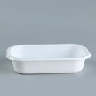 18*13*3cm Microwave Safe White CPET Trays Food Packaging
