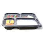 Black Disposable 4.5cm Frozen Food Packaging Containers