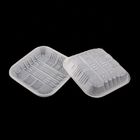 White Food Grade PP 14*14*2.3cm Plastic Meat Tray