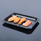 23*16*2cm Black Custom Frozen Food Disposable Plastic Meal Tray