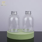 Disposable Clear 500ml Plastic Juice Bottles With Aluminum Lids