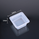 Disposable 6.8*6.8*3.4cm Mooncake Blister Tray PP Plastic Biscuit Pastry Box
