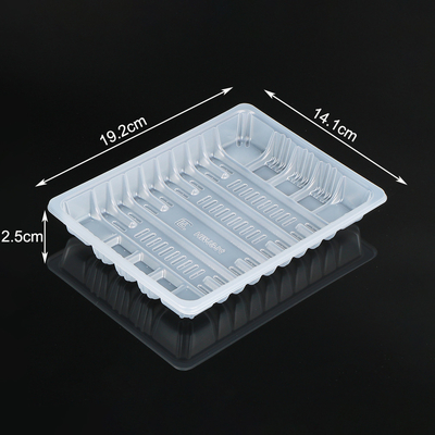 Supermarket Rectangle Roast Chicken Pork Meat Packaging Tray PP Disposable