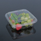 Hengmaster Pet Clear Serving Oval Disposable Plastic Tray White