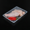 Hengmaster Pet Clear Serving Oval Disposable Plastic Tray White