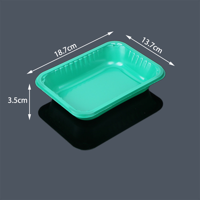 Disposable Recyclable Origin Black CPET Tray Food Packaging