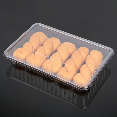 Disposable 33*22*5cm Plastic Food Tray Whole Chicken Meat Dessert Tray PP MAP Frozen Tray