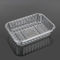 Rectangular Clear Disposable Fruit Tray Meat Vegetable Packing