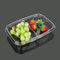 Clear PET FDA 2 Compartment Disposable Food Containers
