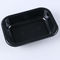 Black 20*15*6cm Disposable Airline CPET Food Trays