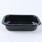 Black 20*15*6cm Disposable Airline CPET Food Trays
