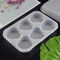 White Rectangle 19*13*2.5cm Frozen Food Tray Packaging
