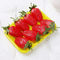 PET Colorful Disposable Plastic 25*18*2.5cm Fruit Packing Tray