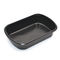 Black Disposable Rectangle FDA Frozen Food Tray Packaging